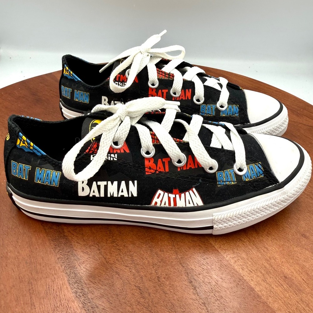 Converse Chuck Taylor All Star Batman 80 Years Sneakers Black 367321F Kids 1.5Y